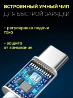 Зарядка кабель+блок Type-C+Type-C 1 метр (35W A2347)