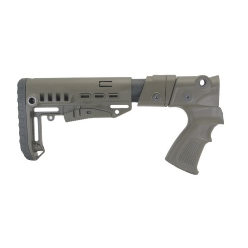 Пластиковый приклад МР-155, МР-135, DLG Tactical. Черный