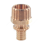 Муфта для PE-X труб аксиальная бронза Дн 16х1/2" НР RAUTITAN RX+ Rehau 14563111001