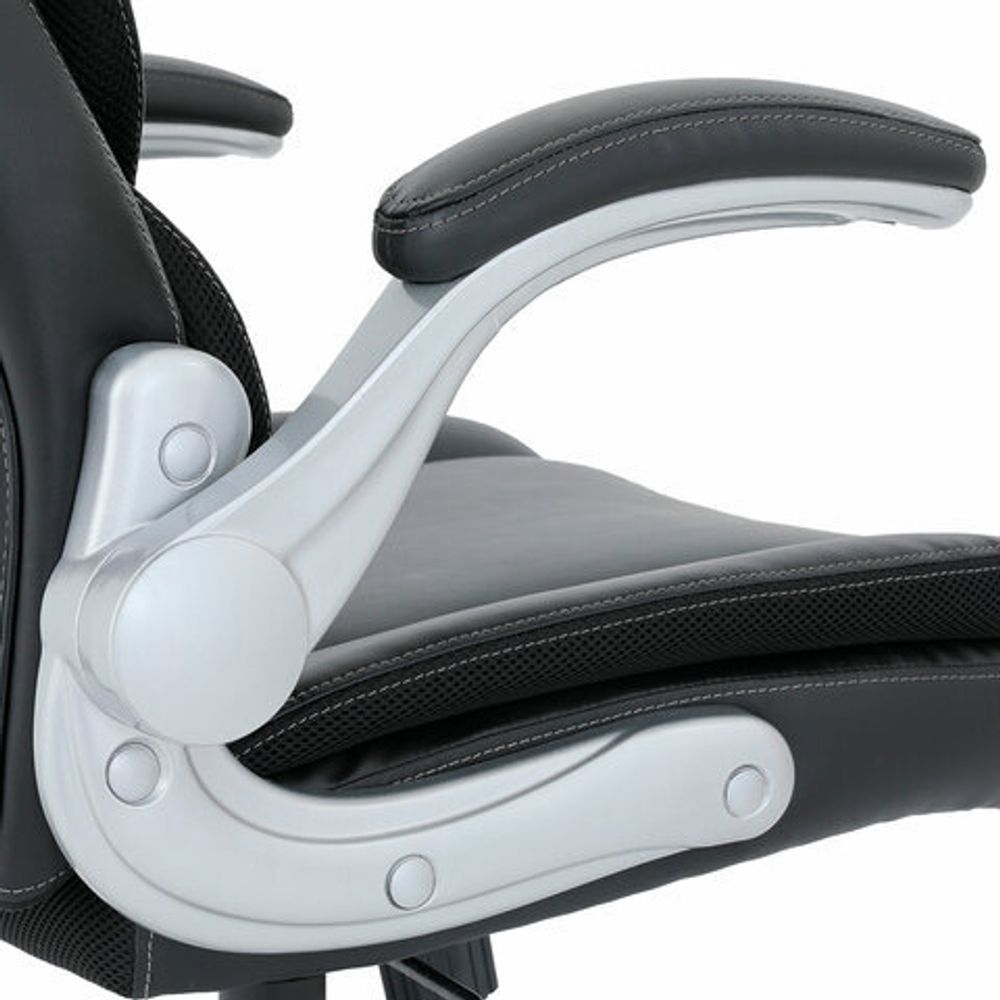 Кресло BRABIX PREMIUM "Phantom EX-553", рециклированная кожа, регулируемый подголовник, черное, 532940