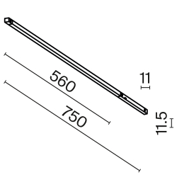 Трековый светильник Technical TR240-4-12WTW-DD2-B