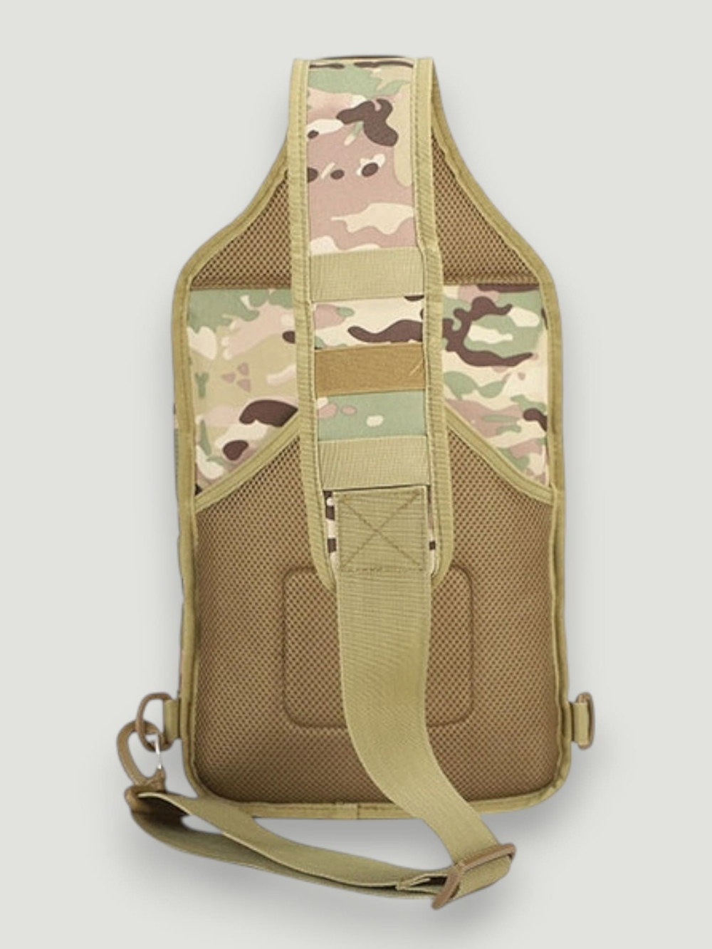 Сумка-рюкзак через плечо тактическая Militant Recruit Pack (multicam-камуфляж) — вид сбоку с другой стороны