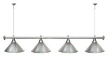Лампа STARTBILLIARDS 4 пл. (плафоны синие,штанга золотая,фурнитура золото)