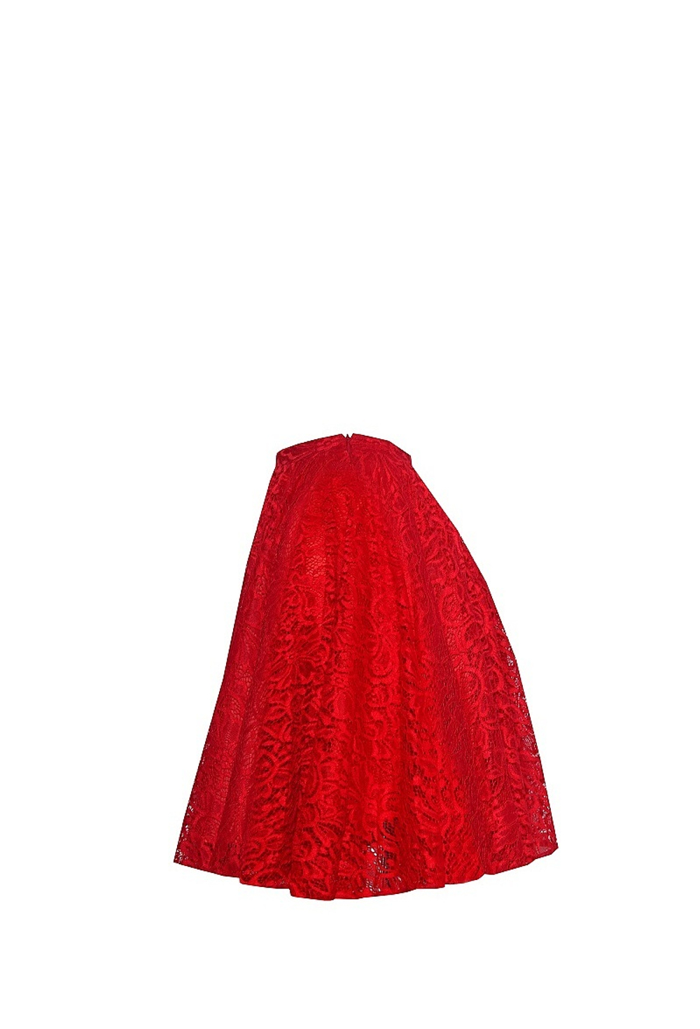 98-15 SS Юбка солнце кружевная красная