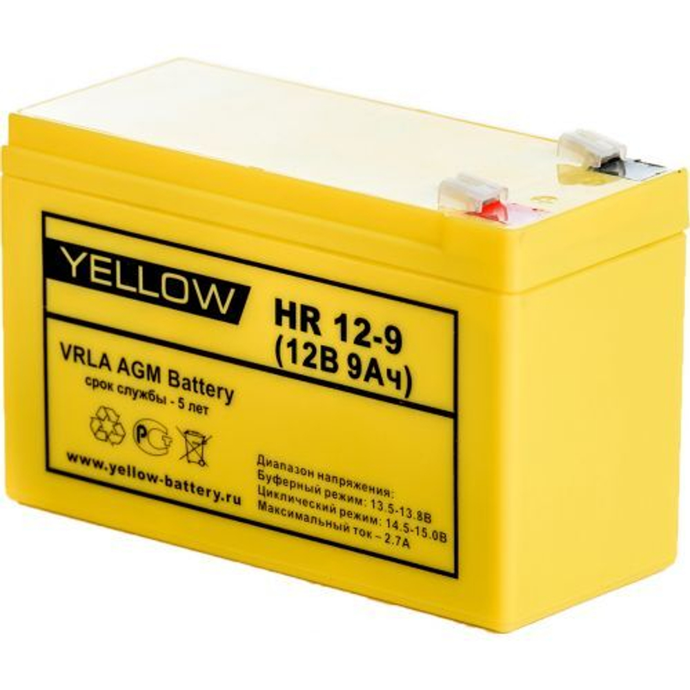 Аккумуляторная батарея Yellow HR 12-9 — Фото №1 