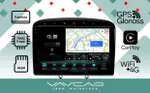 Магнитола для Peugeot 408 2012-2022 - Vaycar VA59-0084-2K на Android 13, Быстрая, 2K QLED, CarPlay, 4G SIM-слот