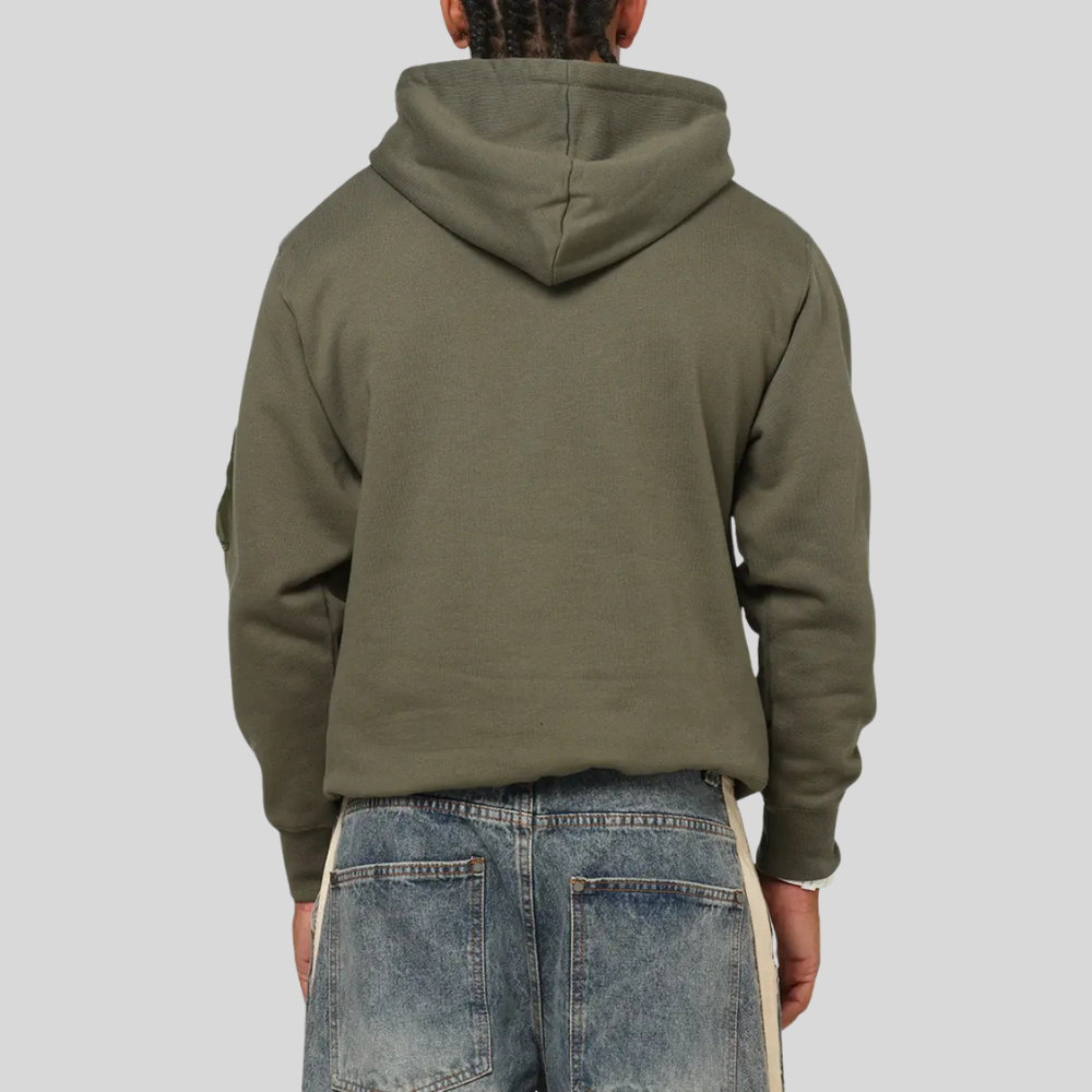 Толстовка Alpha Industries Utility Pocket Hoodie OG-107 Green (Зелёный)