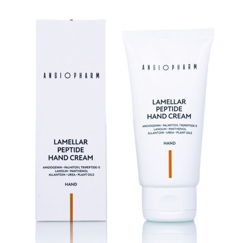 ANGIOPHARM ЛАМЕЛЛЯРНЫЙ КРЕМ ДЛЯ РУК С ПЕПТИДАМИ, 50 Мл | LAMELLAR PEPTIDE HAND CREAM