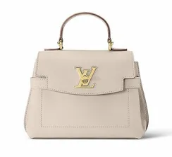 Сумка Louis Vuitton Lockme Ever Mini серо-бежевый