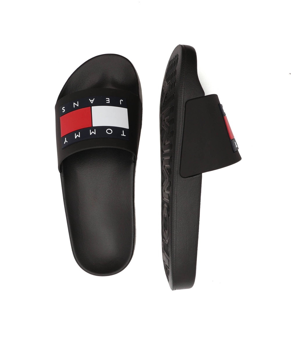 Шлепанцы TOMMY JEANS FLAG POOL SLD ESS Tommy Jeans - черный(EN0EN02115)