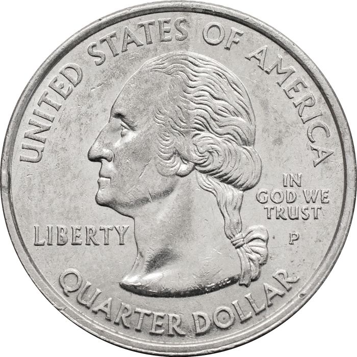 25 центов (1/4 доллара, квотер) 2007 США «Штат Юта» (P) XF