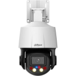 Мини-PTZ IP-видеокамера Dahua TiOC с активным сдерживанием и ИИ 4Мп, 1/2.8” CMOS, моторизованный объектив 2.7~13,5мм (5x), видеоаналитика, ИК 50м, LED 30м, IP66