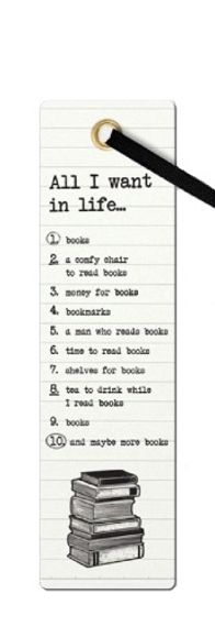 Əlfəcin \ Закладки \ Bookmark Literary Bookmarks - All I want in Life..
