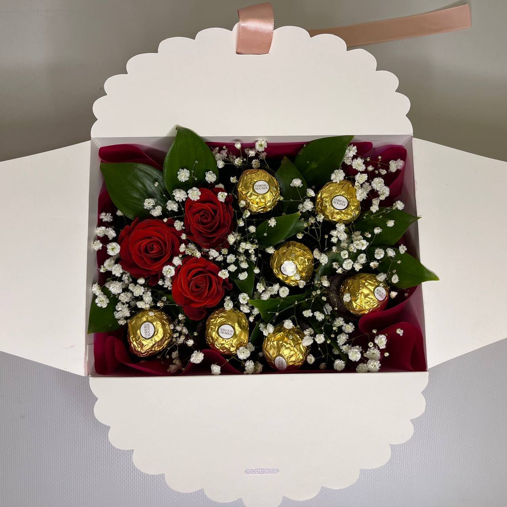 Сладкий букет в коробке "Rocher"