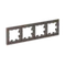 Рамка стеклянная на 4 поста Systeme Electric AtlasDesign Nature Мокко ATN320604