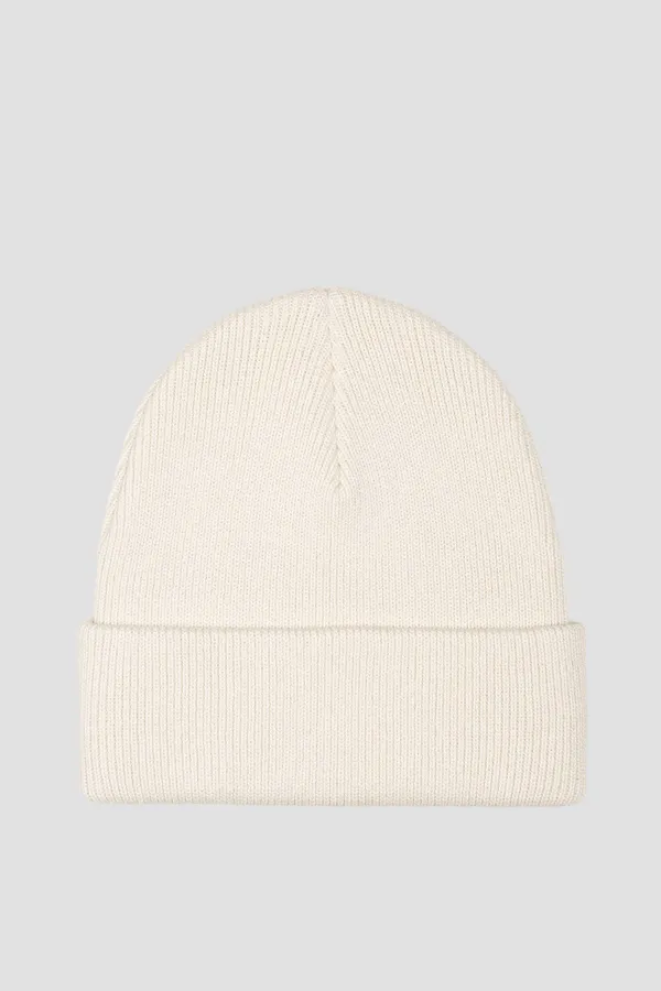 Шапка LEVI'S WOMEN'S BACKPATCH BEANIE WHITE SWAN