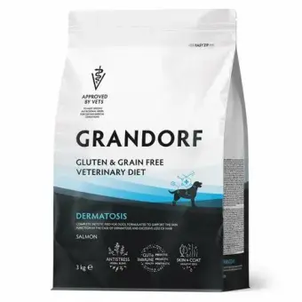 Корм для собак GRANDORF VETERINARY DIET Dog DERMATOSIS диетический с заболеваниями кожи, лосось 3кг