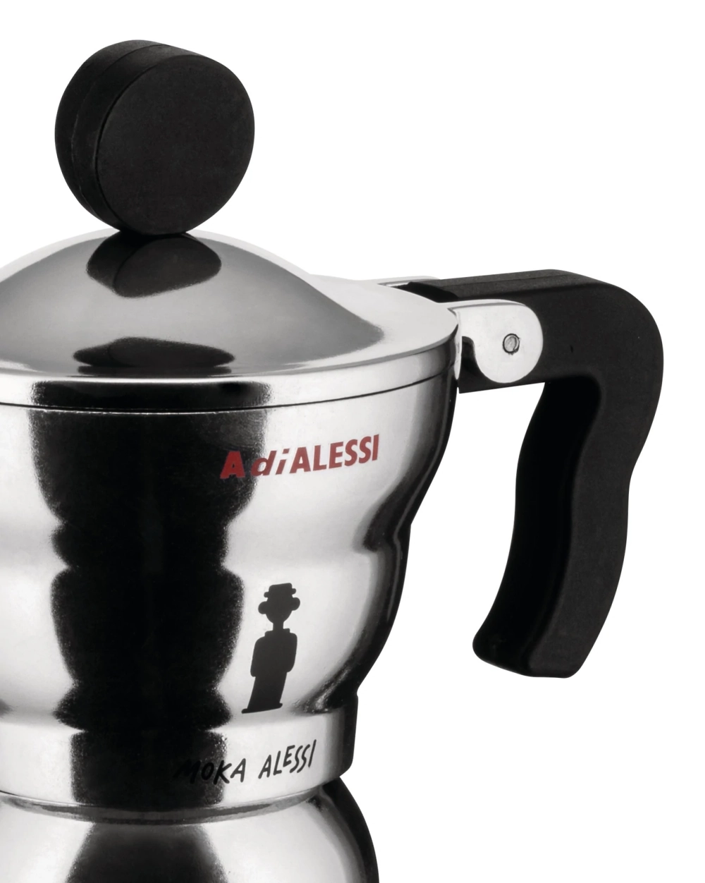 Alessi Алюминиевая Турка кофеварка высокого давления Moka Alessi на 6 чашек. AAM33/6