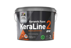 Краска для потолков Dufa Premium KeraLine Keramik Paint 2 глубокоматовая белая база 1