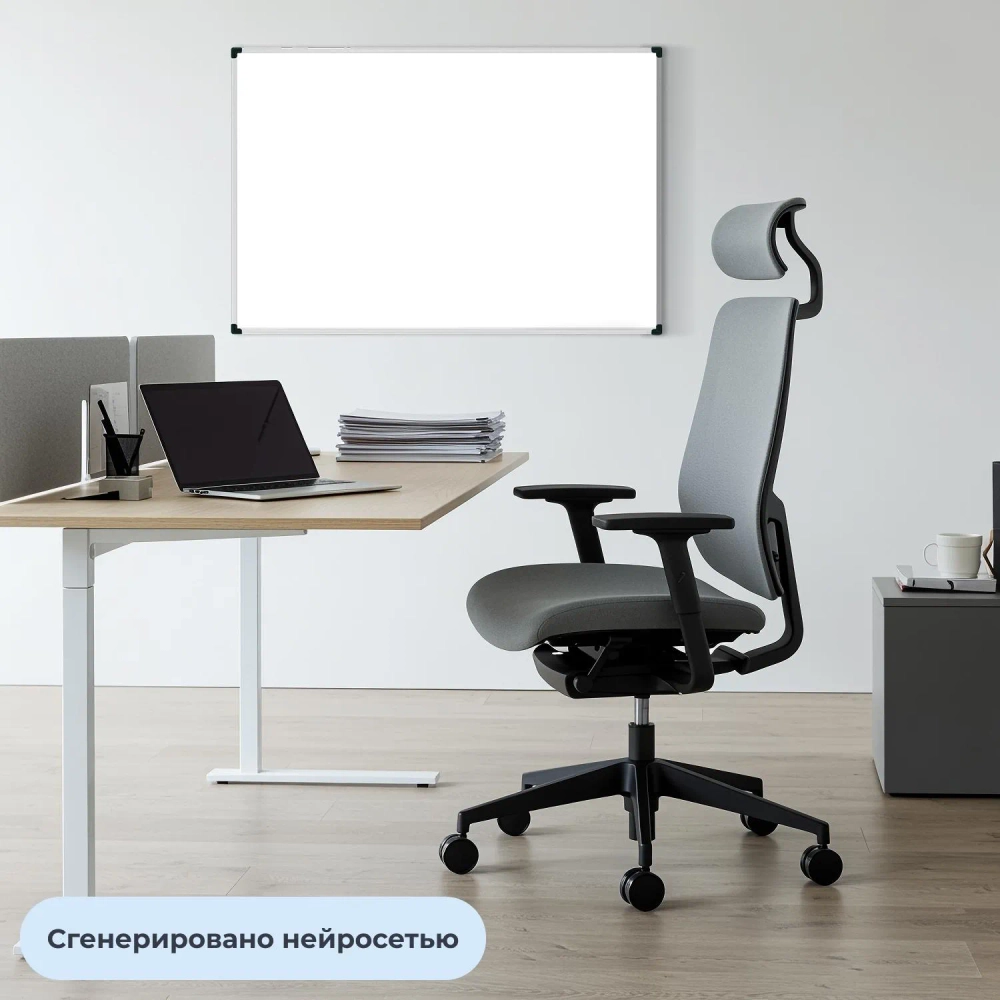 Доска магнитно-маркерная Attache Economy 60х90 мет.бел. профиль черн.угл