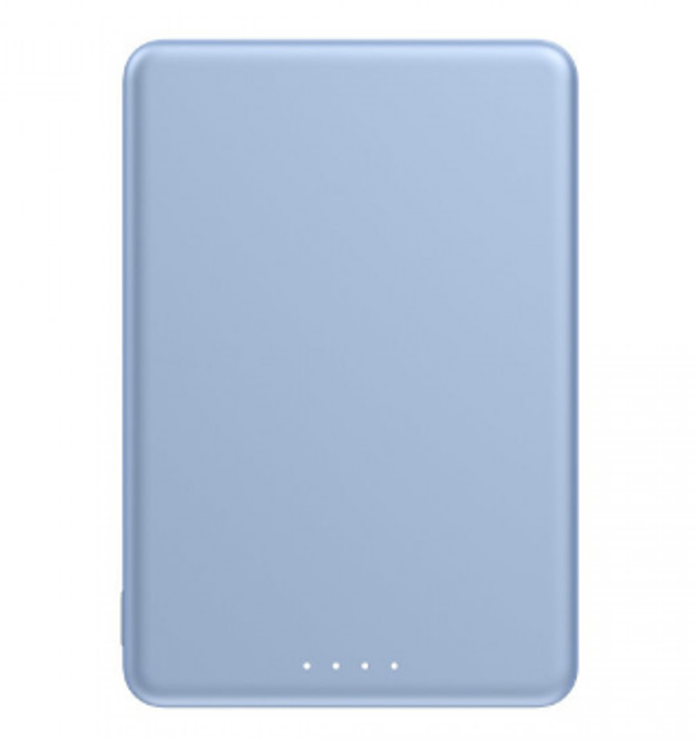Powerbank с беспроводной зарядкой Xiaomi Magnetic Ultra-Thin 5000mAh 7.5W (WPB0507S) синий