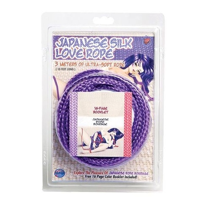 Фиолетовая веревка для фиксации Japanese Silk Love Rope - 3 м. (Цвет: фиолетовый)