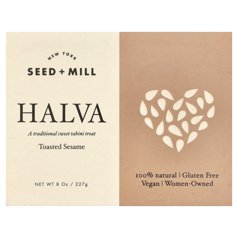 Seed + Mill, халва, с обжаренным кунжутом, 227 г (8 унций)