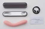 Розовый изогнутый вибратор Iroha Mai Toki - 17,4 см. (Цвет: розовый)