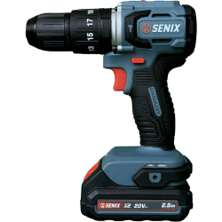Дрель ударная аккумуляторная SENIX PDHX2-M2-EU KIT 2акб. зу. кейс