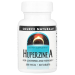 Source Naturals, Гуперзин А, 200 мкг, 60 таблеток