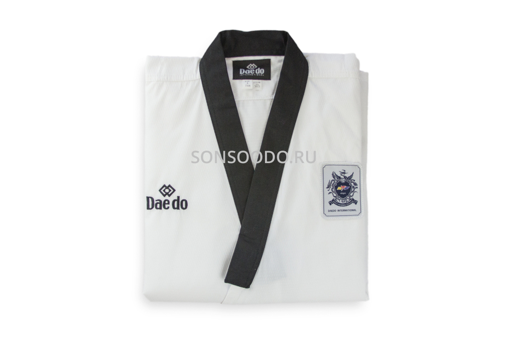 Кимоно тхэквондо (добок) Daedo Poomsae Dan Female женское (белый-синий)