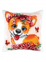 "Щенок корги"-5423 подушка