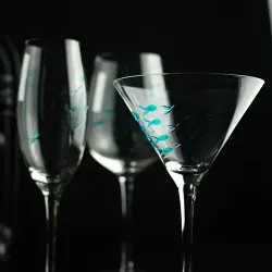 Бокал-флюте для шампанского 250 мл стекло "Abyss" декор d 4,5 см h22 см P.L. - BarWare [6]