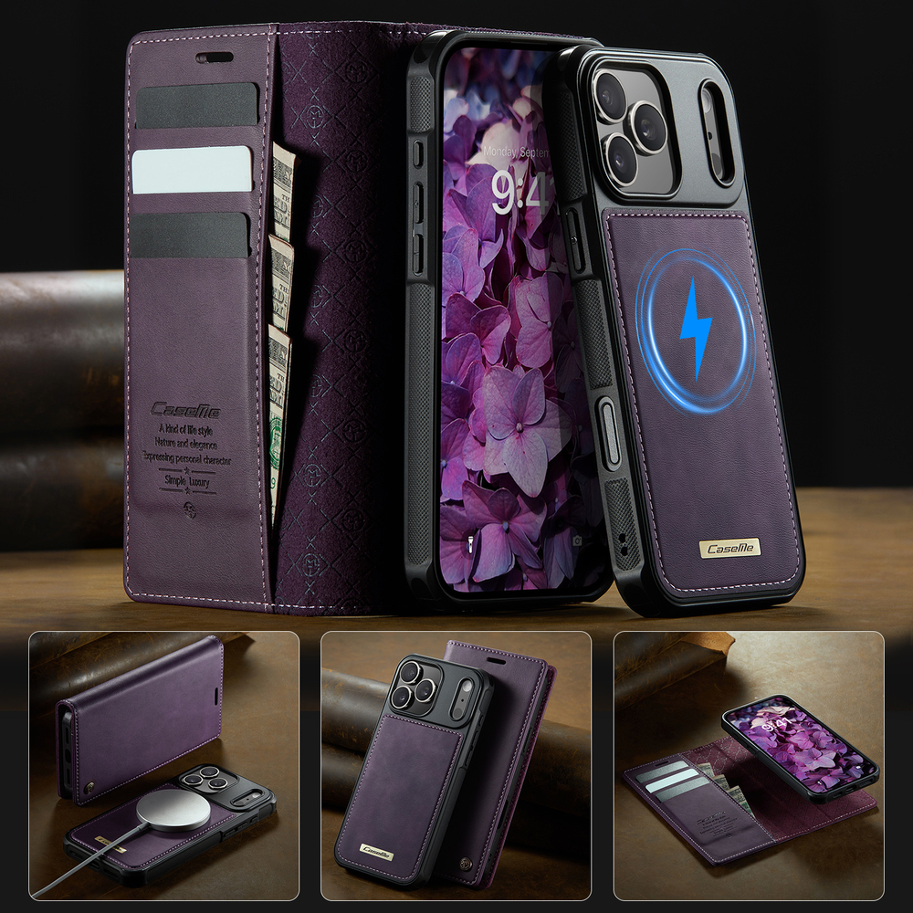 Чехол-кошелек CaseMe 2 in 1 MagSafe iPhone 17 Pro