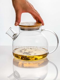 Чайник стеклянный с крышкой