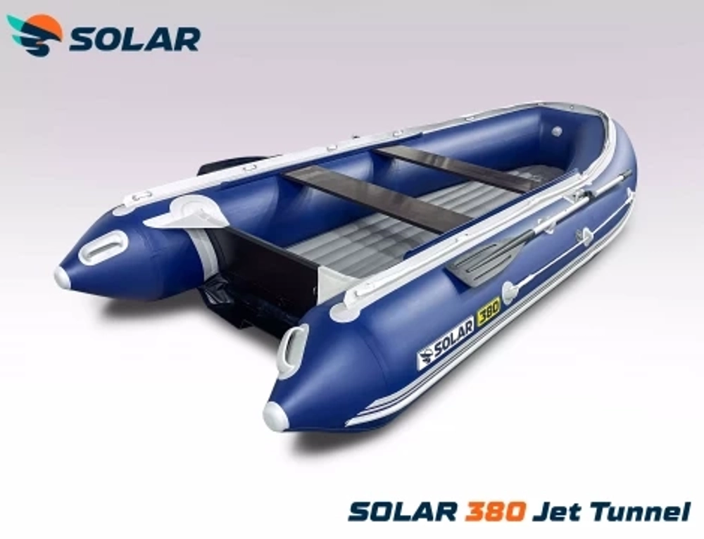 Лодка надувная моторная solar-380 jet tunnel