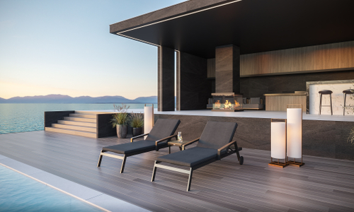 Шезлонг Gardenini Patio Sogno карбон антрацит