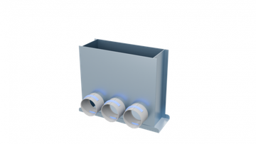 Flexag PFP-300x103/75x3 пленум напольный, 300x100, на 3 выxода