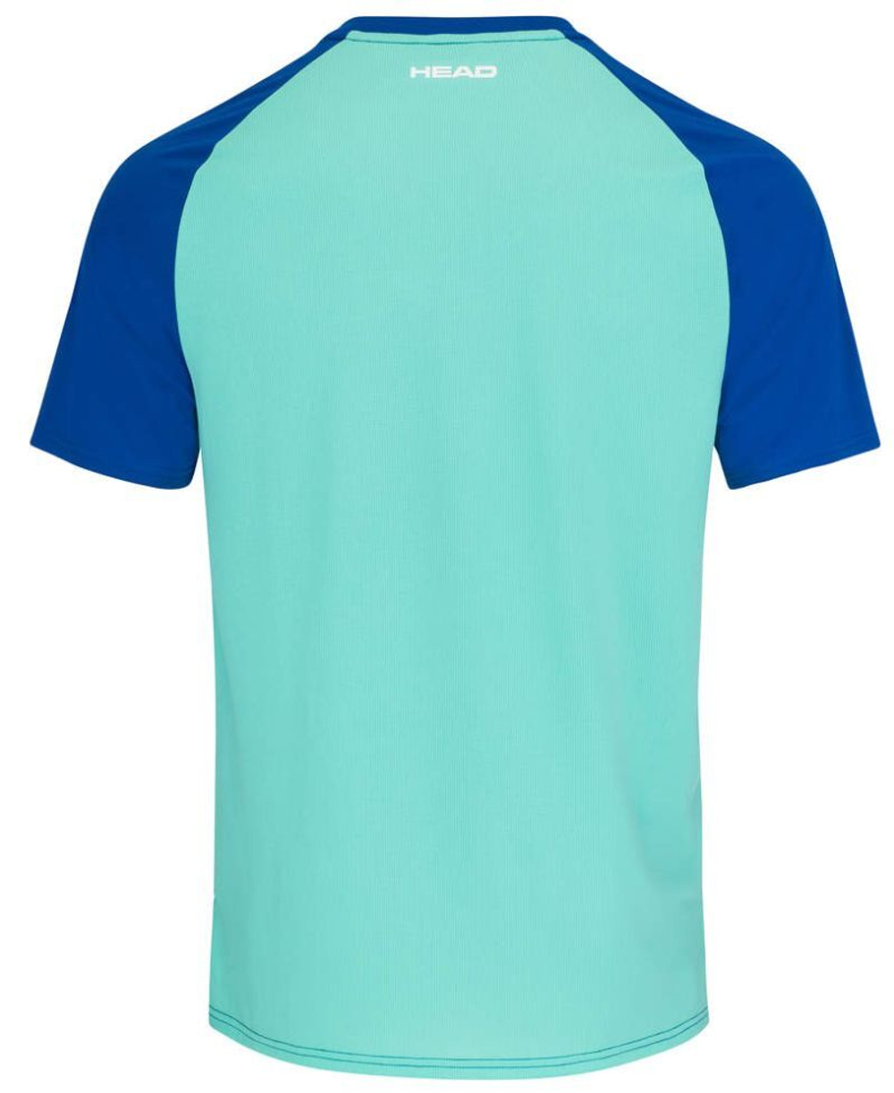 Мужская теннисная футболка Head Topspin T-Shirt - royal/print vision