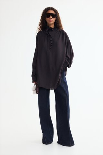 Платье-туника с оборками — свободный крой - H&M
