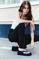Брюки без застёжки из джерси Ponte di Roma - H&M