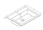 Раковина VCB-13600B из кварца, цвет черный,