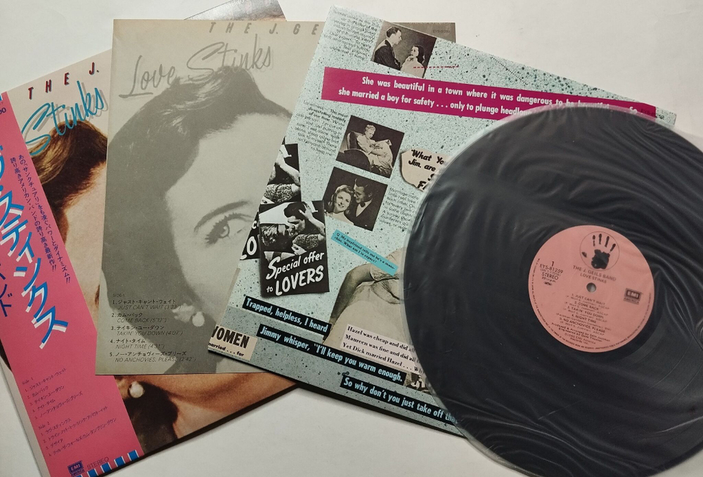 Винтажная виниловая пластинка LP The J. Geils Band Love Stinks (Japan 1980) (Obi)