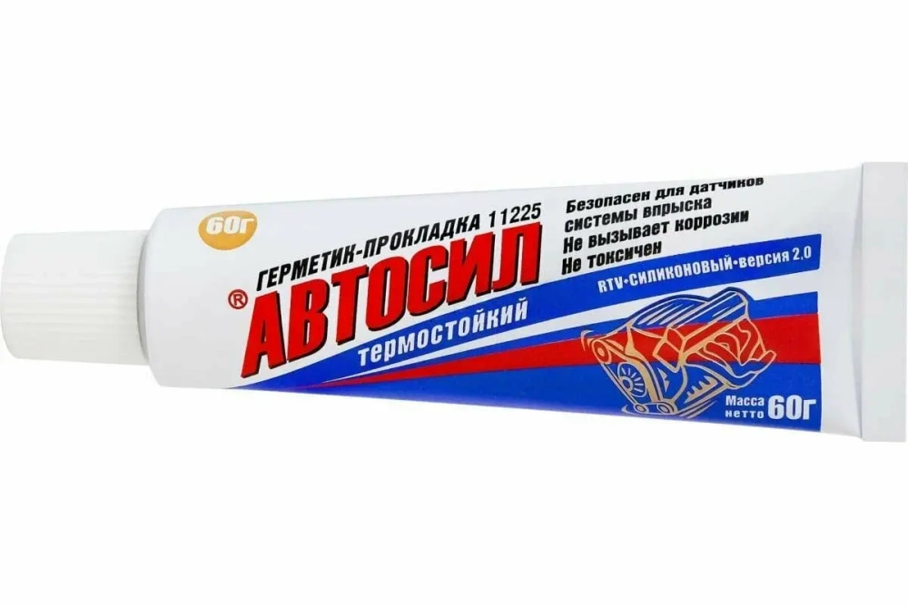 Автогерметик 60 гр серый АВТОСИЛ