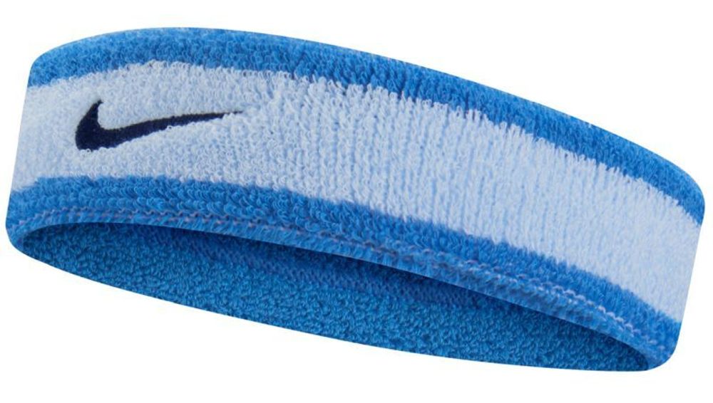 Повязка на голову теннисная Nike Swoosh Headband - небесный