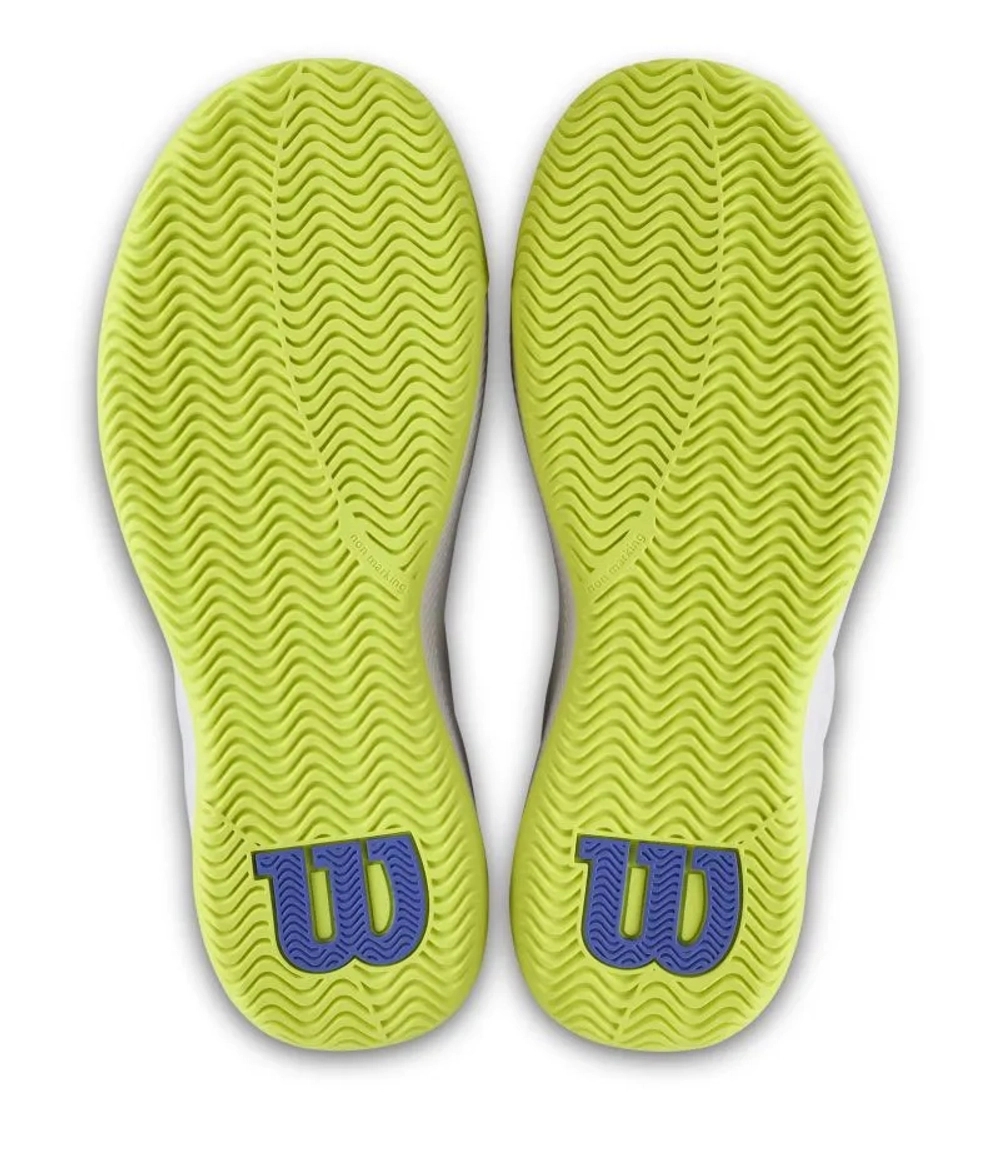 Женские теннисные кроссовки Wilson Intrigue Lite - white/amparo blue/safety yellow