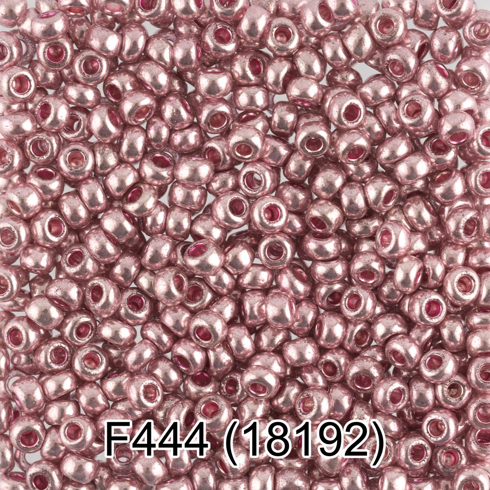Бисер Чехия "GAMMA" круглый 6 10/0 2.3 мм F444 т.розовый/металлик ( 18192 )