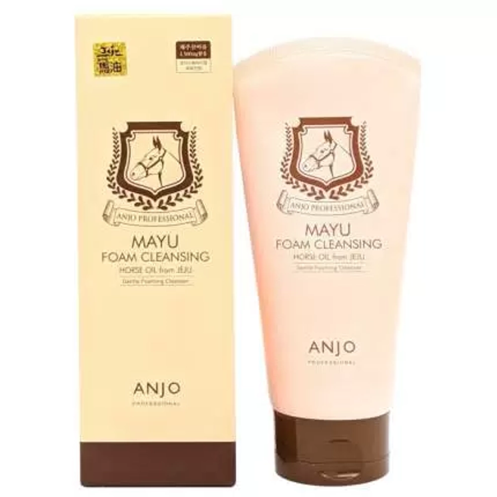 Anjo Professional Mayu Foam Cleansing Пенка для умывания лица с лошадиным жиром, 100 мл