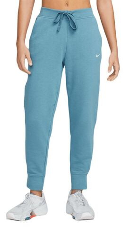 Женские теннисные брюки Nike Dry Get Fit Fleece TP Pant - noise aqua/white
