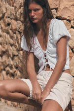 ДЖИНСОВЫЕ ШОРТЫ TRF СО СРЕДНЕЙ ПОСАДКОЙ — ZARA